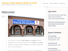 Tablet Screenshot of ourclinic.ca